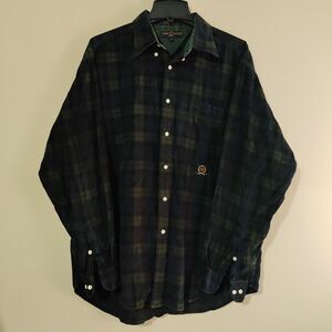 Vintage Tommy Hilfiger Men’s Large Flannel Crest Button Down Corduroy Shirt